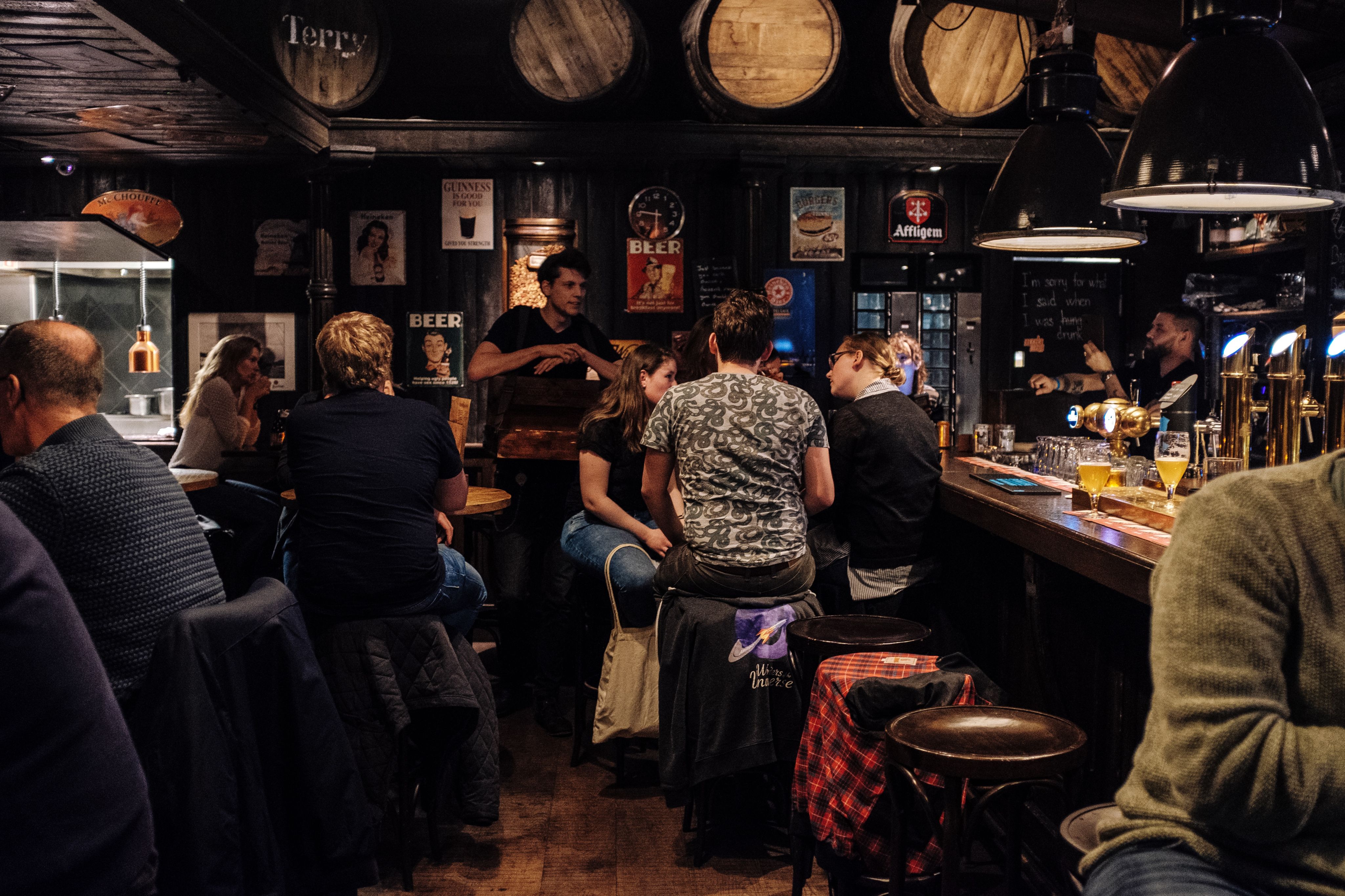 Pub scene - in colour.